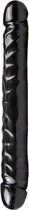 Jr. Veined Double Header Dildo - Zwart - Sextoys - Dildo's