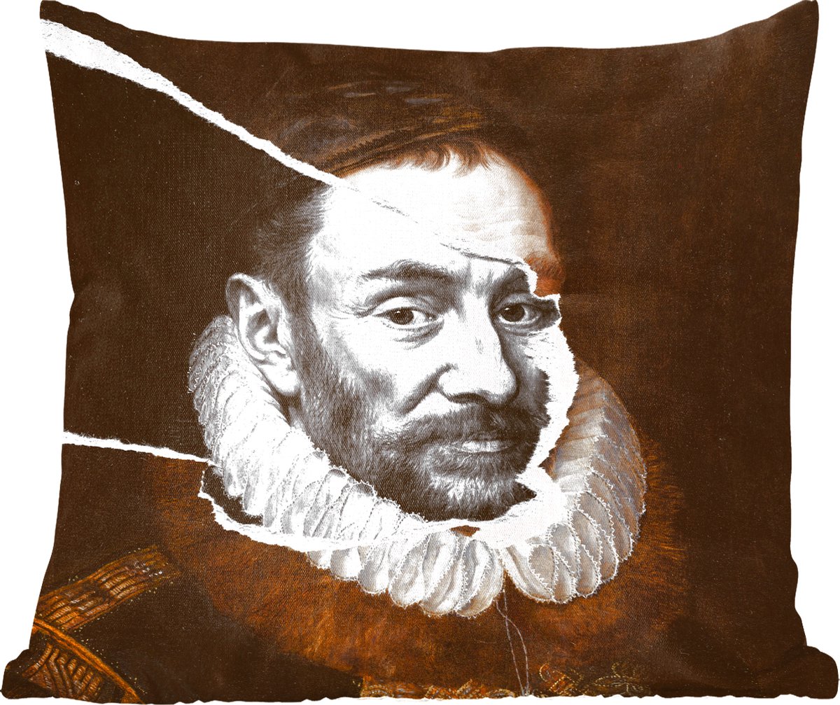 Sierkussens - Kussentjes Woonkamer - 60x60 cm - Willem van Oranje - Oude Meesters - Adriaen Thomasz