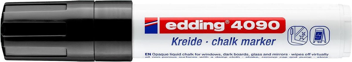 edding Krijtmarker zwart 4090