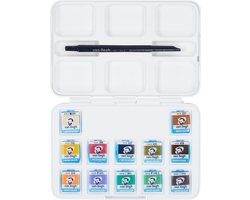 Van Gogh Aquarelverf pocket box gedempte tinten met 12 kleuren in halve Napjes
