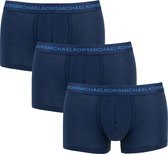 Michael Kors 3P supima basic trunks blauw - L