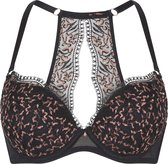 LingaDore - Autumn Push Up BH - maat 80B - Zwart - Maximizer bh - Dames