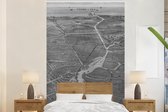 Behang - Fotobehang Stadskaart - Geschiedenis - Amsterdam - Breedte 170 cm x hoogte 260 cm - Plattegrond