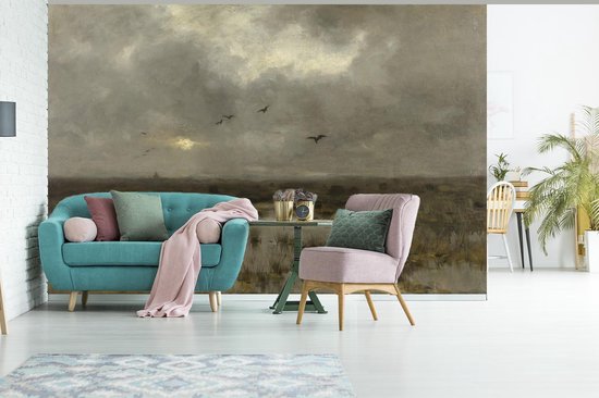 Papier peint - Papier peint photo Le marais - Peinture d'Anton Mauve - Largeur 525 cm x hauteur 350 cm