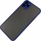 Apple iPhone Xs Max - Silicone transparante hard hoesje Daan blauw - Geschikt voor