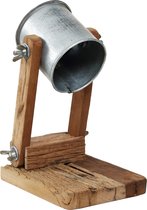 PTMD Sjors Metal studio lamp houten basis