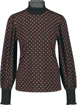 TAIFUN Longsleeve met gesmokte rimpelingen EcoVero