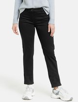 GERRY WEBER Dames 5-pocket-jeans Straight Fit korte maat Black Black Denim-44S