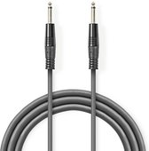 Nedis Mono-Audiokabel - 6,35 mm Male - 6,35 mm Male - Vernikkeld - 5.00 m - Rond - PVC