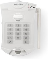 Nedis - Alarme de sécurité personnelle Nedis ALRMPD10WT2 avec fonction de sonnerie Pstn 3 numéros programmables fonctionne jusqu'à 60,0 M - Garantie de remboursement de 30 jours
