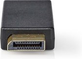 Nedis DisplayPort-Adapter - DisplayPort Male - HDMI Output - 4K@30Hz - Verguld - Recht - Rond - ABS - ABS - Antraciet - Doos