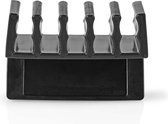 Nedis Kabelmanagement - Kabelclip - Click & Go - 2 Stuks - Maximale kabeldikte: 7.1 mm - Polypropylene - Zwart
