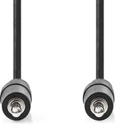 Nedis Stereo-Audiokabel | 3,5 mm Male | 3,5 mm Male | Vernikkeld | 0.50 m | Rond | Zwart | Label