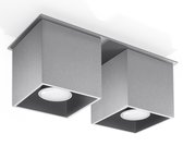 Trend24 Plafond Quad 2 - GU10 - Grijs