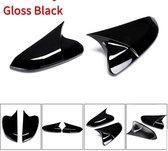 ONLINEnu® -  HONDA Buitenspiegel spiegel - BATMAN cap - 1 set Honda Civic fc5 - Piano black -