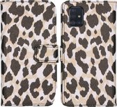 iMoshion Design Softcase Book Case Samsung Galaxy A51 hoesje - Golden Leopard