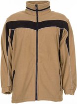 Planam Fleecejack Plaline (2560) - Khaki | Zwart - XXXL