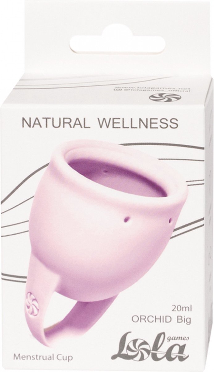 Menstruatiecup - 1 stuks (20 ML) - Medisch silicone - tot 12 uur bescherming - Maat M - Natural Wellness - Orchid - Lavendel - Merkloos