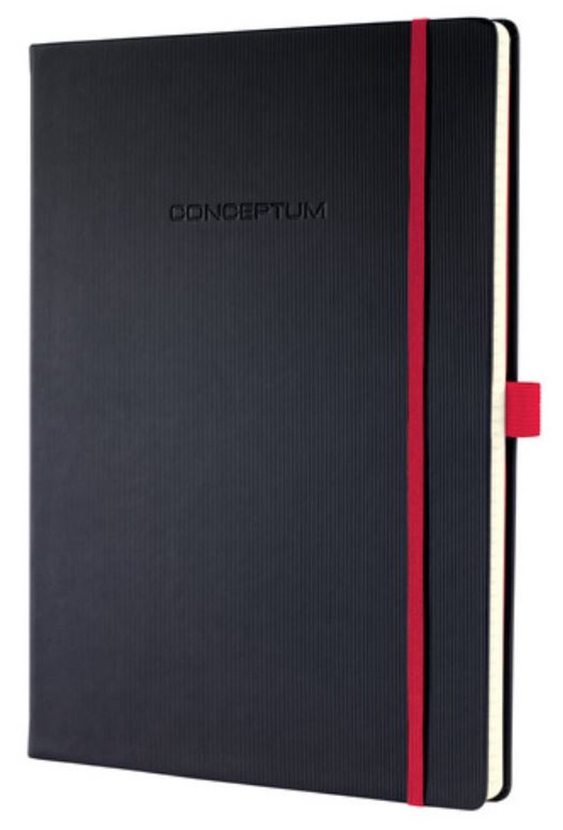Sigel notitieboek Conceptum RED Edition A5 zwart hardcover 194 pagina's 80 grams lijn