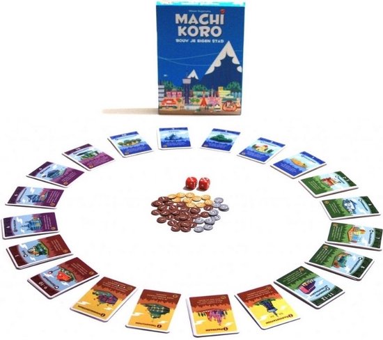 Thumbnail van een extra afbeelding van het spel Spellenbundel - Kaartspel - 2 stuks - Machi Koro Basisspel & Vlotte Geesten
