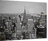 Artistiek beeld van de skyline van New York bij nacht - Foto op Plexiglas - 60 x 40 cm