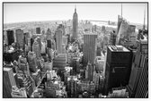 Het Empire Stat Building in de skyling van New York CIty - Foto op Akoestisch paneel - 225 x 150 cm