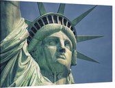 Close-up van het beroemde vrijheidsbeeld in New York - Foto op Canvas - 150 x 100 cm