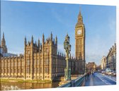 Close-up van de Big Ben op een zonnige ochtend in Londen - Foto op Canvas - 150 x 100 cm