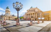 Gendarmenmarktplein, kathedraal en concertzaal in Berlijn - Foto op Forex - 90 x 60 cm