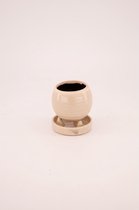 - planter keramiek ø8.7x9cm - grey - 87x9x