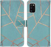 iMoshion Design Softcase Book Case Samsung Galaxy A41 hoesje - Blue Graphic