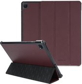 Selencia Kesia Slang Trifold Book Case Samsung Galaxy Tab S6 Lite / Tab S6 Lite (2022) tablethoes - Donkerrood