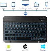 Equantu®️ Wireless Keyboard Universeel Draadloos Bluetooth - Toetsenbord Voor Smart TV / Tablet - (Windows) PC - Apple Mac - iPad - Samsung - iPhone - Macbook - iMac - Android - Zw