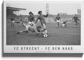 Walljar - FC Utrecht - FC Den Haag '71 - Muurdecoratie - Canvas schilderij