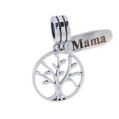 Tracelet | Zilveren bedels | Bedel Mama levensboom | Leuke bedel moeder | 925 Sterling Zilver | Pandora compatible | Met 925 Zilver Certificaat | In Leuke cadeauverpakking