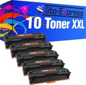 Tito-Express PlatinumSerie® 10 x toner alternatief voor HP CF540X-CF541X-CF542X-CF543X