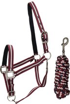 Horka Halsterset  Equestrian Pro - Dark Red - full