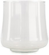 - vaas glas ø15.2x16cm - transparent - 152x16x