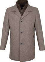 Suitable - Geke Coat Bruin - Heren - Maat 48 - Modern-fit