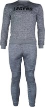 Joggingpak met Sweater Kids/Volwassenen Grijs SlimFit Polyester  M