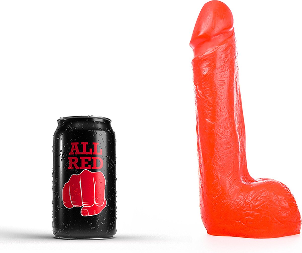 Goedkoopste All Red Dildo 20 x 4,5 cm - rood
