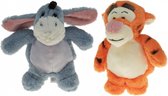 Disney speelgoed knuffels set van Tijgetje en Iejoor 18 cm - Disney karakters figuren