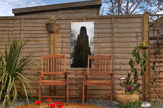 Affiche de jardin Arbre - Tour Dom - Utrecht - 30x60 cm - Toile jardin - Affiche extérieure