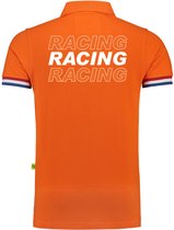 Racing supporter / race fan luxe polo shirt oranje voor heren - race fan / race supporter / coureur supporter S