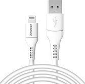 Accezz Kabel - Geschikt voor Lightning naar USB A Kabel - 2 meter - Snellader & Datasynchronisatie - Oplaadkabel geschikt voor iPhone 11/12/13/14 - Wit