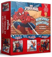 legpuzzelset Spiderman jongens karton 2-delig
