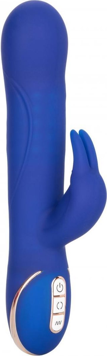 Goedkoopste CalExotics - Silicone Rotating Rabbit - Vibrators Clitoral Blauw