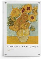 Walljar - Vincent van Gogh - Zonnebloemen - Muurdecoratie - Plexiglas schilderij