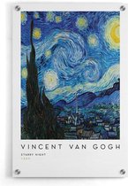 Walljar - Vincent van Gogh - De Sterrennacht - Muurdecoratie - Plexiglas schilderij