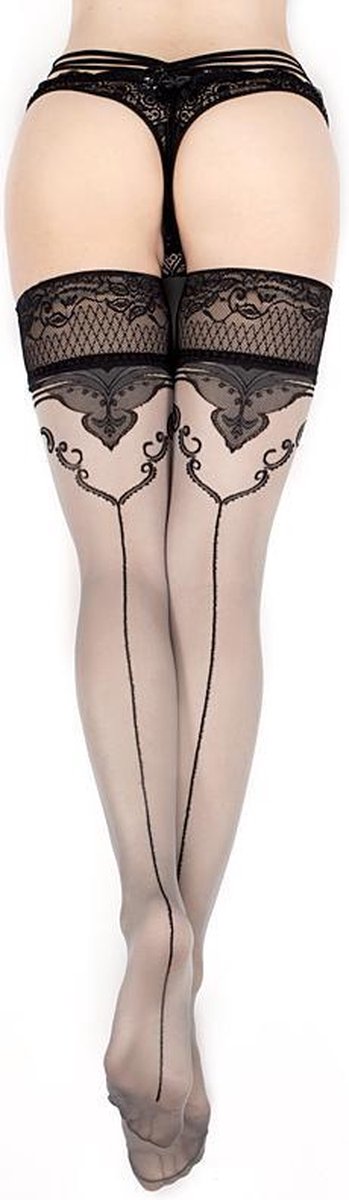 Goedkoopste Studio Collants vrouwelijke kousen wit / zwart S/M